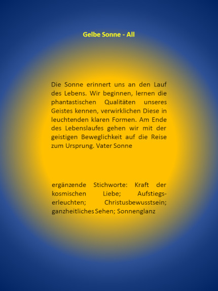 gelbe Sonne Text